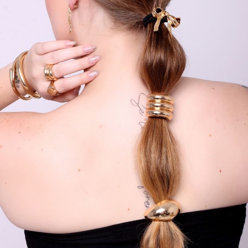 Pulseira bracelete, belinda, dourado - P952